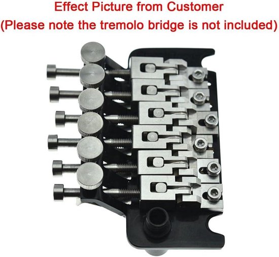 Floyd Rose - Ponte Tremolo Per Chitarra, In Lega Di Zinco, Con Di Doppia Chiusura, Kit Per Chitarre Elettriche (nero - Foto 8