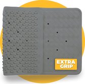 Pasper Badmat Grijs antislip mat 40 x 70 cm - douchemat - voor bad en douche
