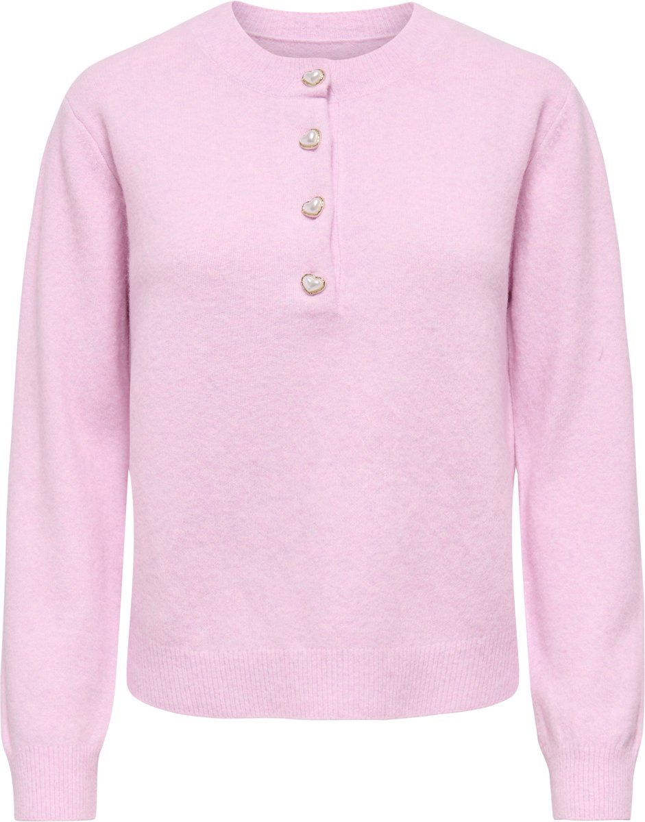 ONLY - ONLMACEY LS ONECK HALF BUTTON KNT - Meisjes - Cardigans
