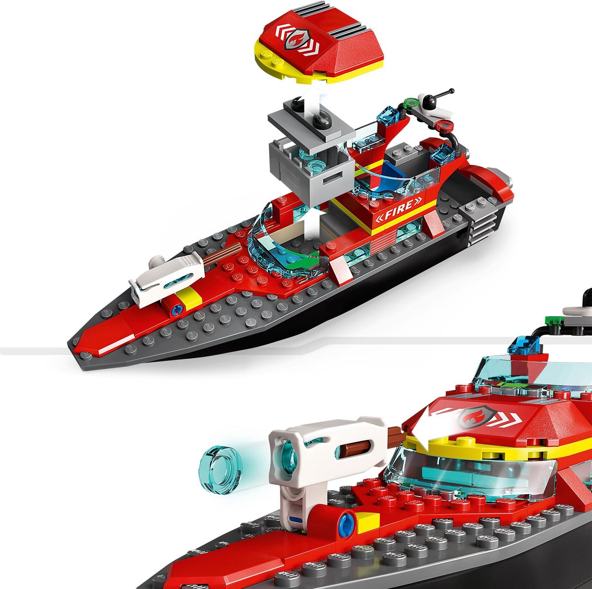 LEGO City Reddingsboot Brand Speelgoed voor Kinderen - 60373 — afbeelding 9