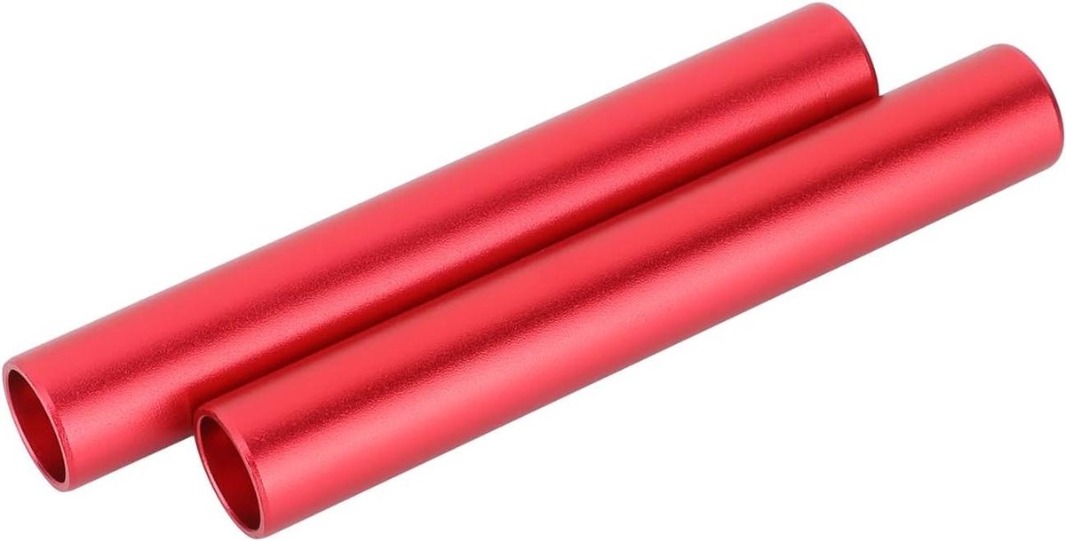 Allecto Plus - Aluminium Stangen Set 15mm (Rood 3.94 Inch) - Geschikt voor Fietsen
