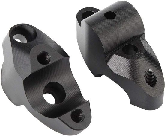 Stuurverhogers, 22 mm 7/8 inch universele motorfiets stuur riser stuur klem terug verplaatsen adapter adapter accessoireset (zwart