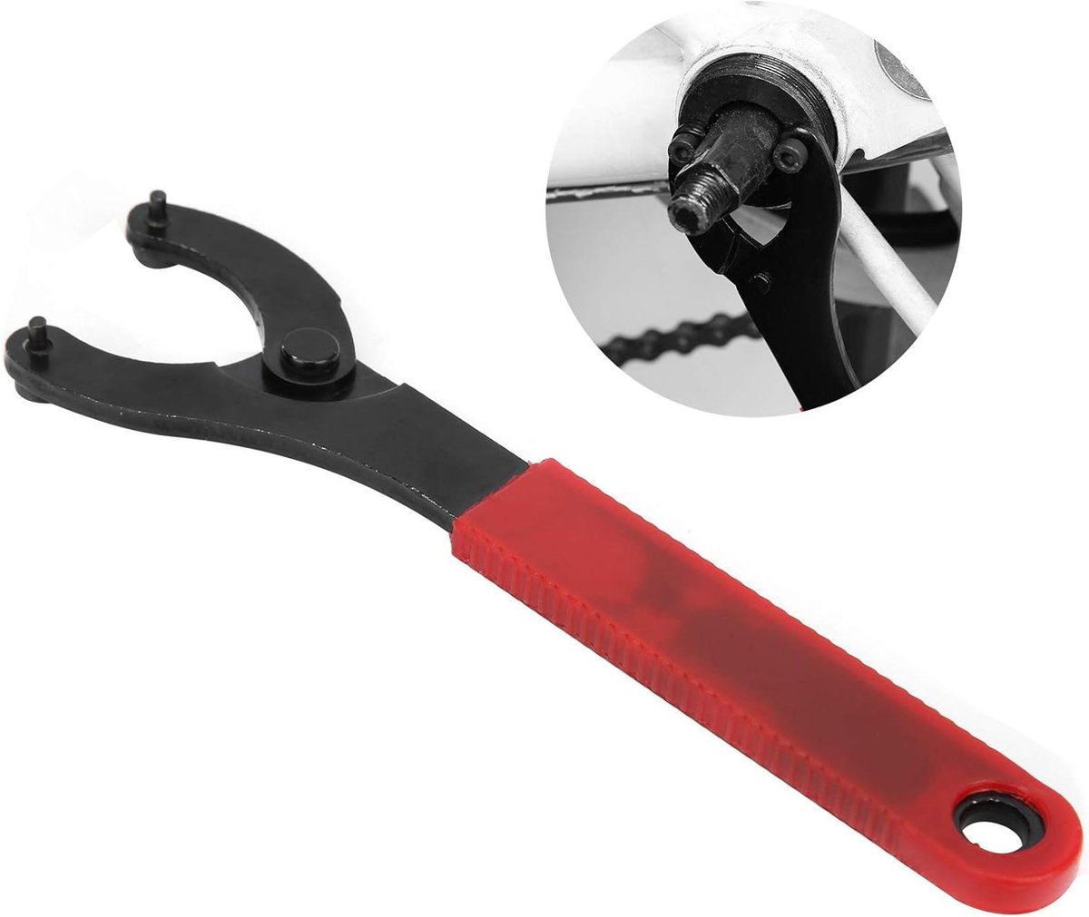 Fiets Reparatie Kit - Trapas Beugel en Crank Extractor - Fietsen Reparatie Staal Tool met Rubber Handvat - Profesionele Freewheel Wrench Remover