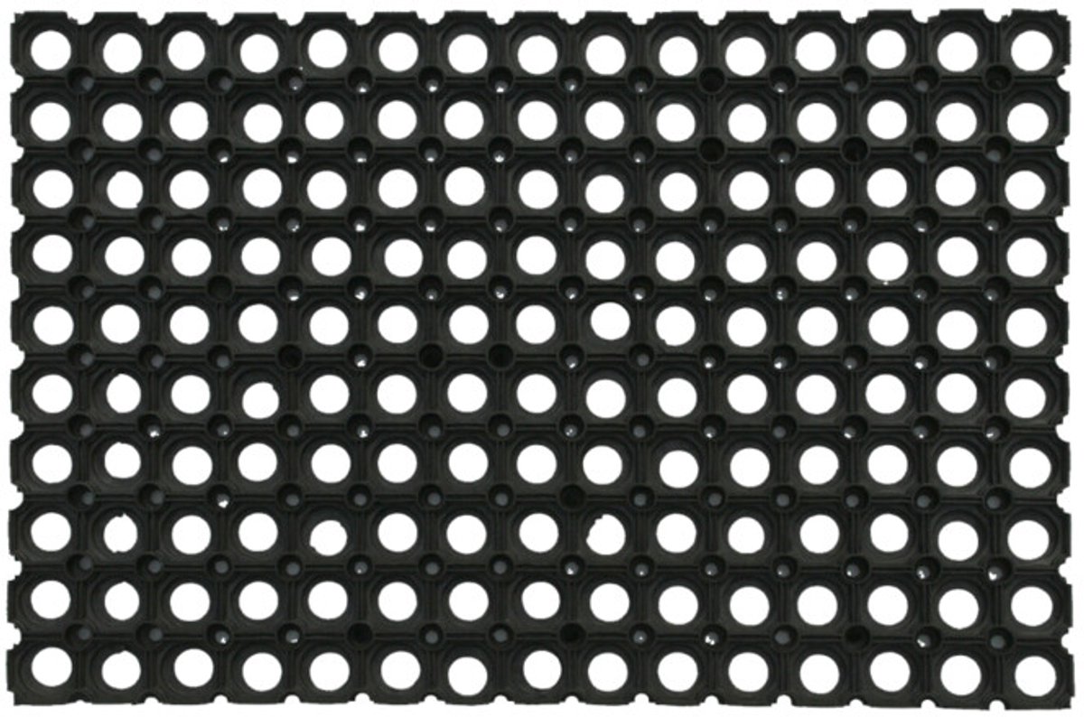 Rubberen Deurmat met Gaten voor Buiten - 40 x 60cm