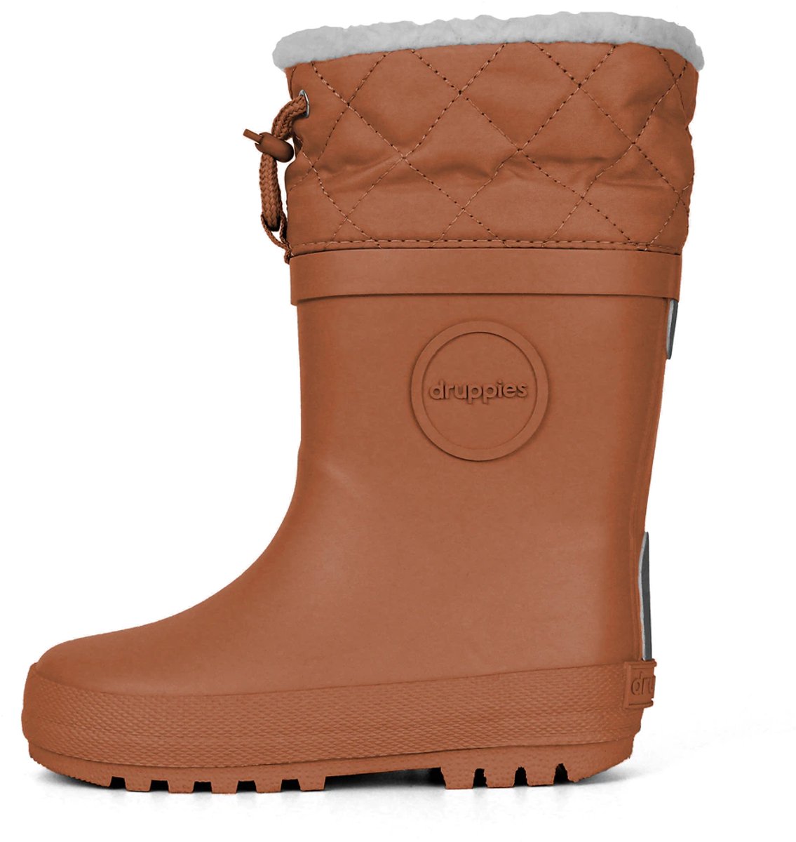 Druppies Winterlaarzen Kinderen - Gevoerde Regenlaarzen - Snowboots - Toffee Caramel - Maat 33