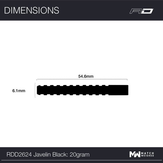 Red Dragon Javelin Black 85% - Dartpijlen van Merkloos — afbeelding 4