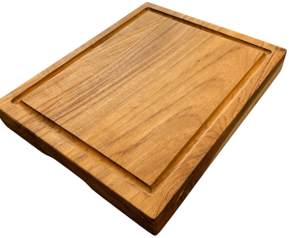 Basic Culinair Snijplank – Teakhout – FSC & FLEGT Gecertificeerd – Duurzaam – 40 x 30 x 4cm