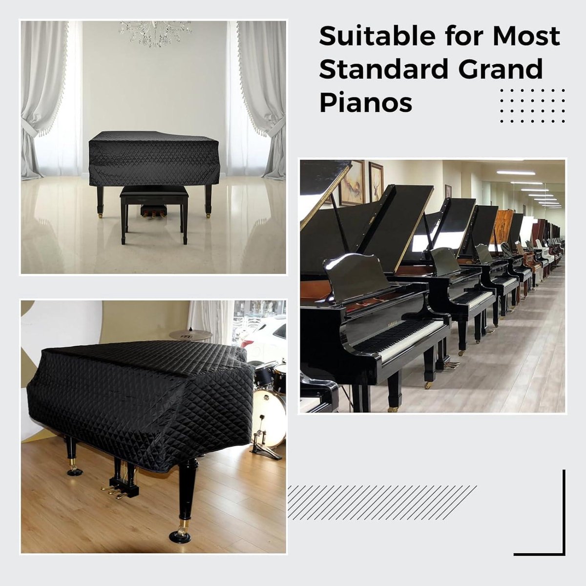 Waterdichte beschermhoes voor piano - vocht- en stofdicht - 160 cm - Ideaal voor thuisgebruik