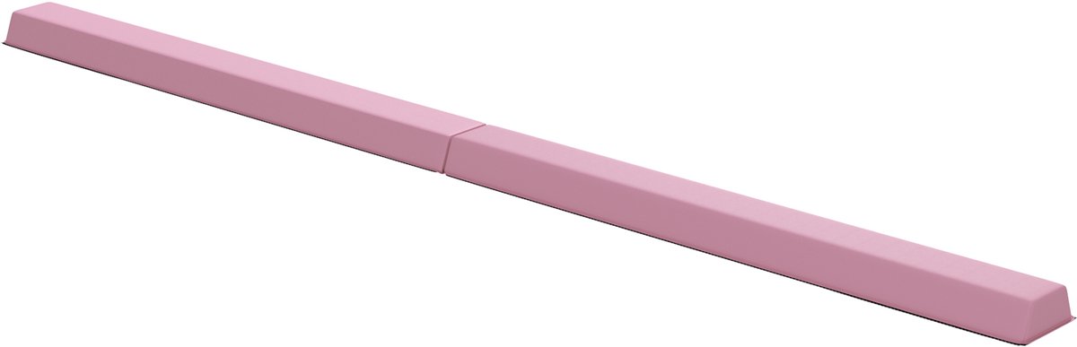 SPORTNOW balansbalk - kunststof/polyester - 236x15x6,5 cm - roze