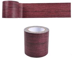 Houtnerf patroon duct tape voor laminaatvloer reparatie - bruin tinten - krasbestendig - zelfklevend tape - woodworking douche - eenvoudig te gebruiken - binnen- en buitengebruik