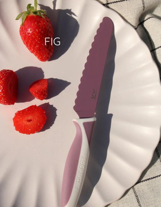 KiddiKutter Fig - - couteau pour enfant - couverts pour enfant - vaisselle pour enfant - couteau