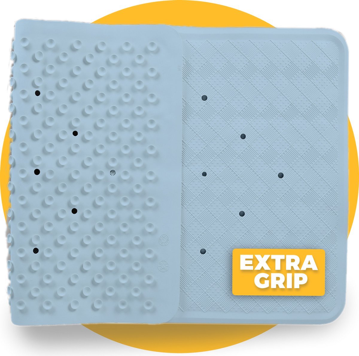 Pasper Badmat Blauw antislip mat 40 x 70 cm - douchemat - voor bad en douche