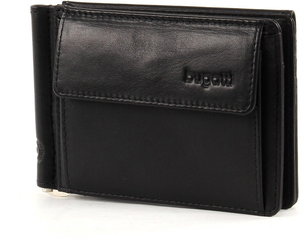 bugatti portemonnee Primo RFID Clip Purse 8CC Black zwart