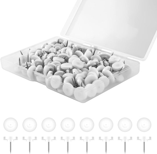 Uniclife 200 stuks gouden pushpinnen, gouden duimspijkers voor muur, 5
