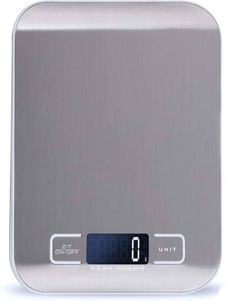 Precisie Keukenweegschaal - Digitale Keukenweegschaal - Tot 5kg - RVS