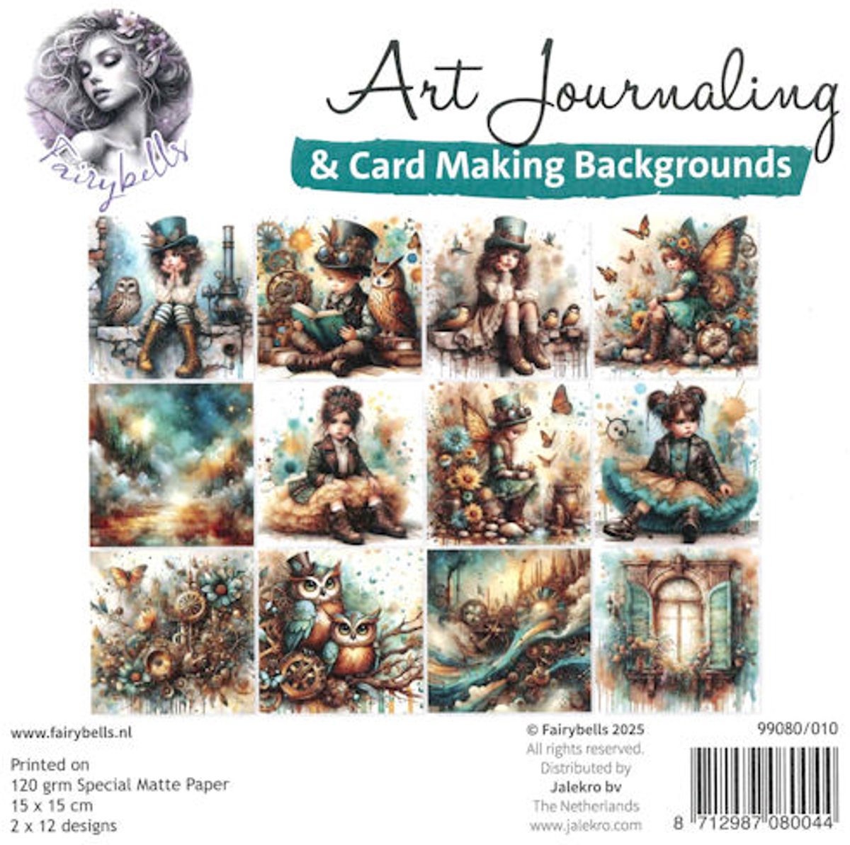 Art Journaling & Card Making Backgrounds Set 10 - Steampunk