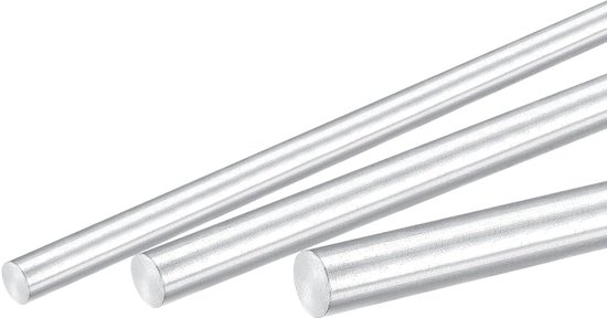 Set Van 2 Ronde Aluminium Staven – 8 Mm X 300 Mm, Draaibank Staaf, Geschikt Voor Doe-het-zelf En Hobbyprojecten