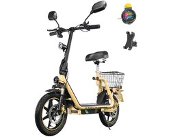 Twofish M5 Elite-E Elektrische Scooter/Brommer - 500W Motor - 48V13Ah Batterij - Max Snelheid 40km/h - Max Bereik 30km - EEC Gecertificeerd