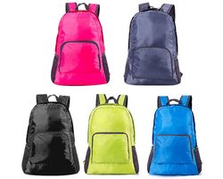 Wandelrugzak-sporttas-sporttas dames-Opvouwbare rugzak - Lichtgewicht reistas voor school - Kampeerrugzak, opvouwbare, handige rugzak - Waterdicht, draagbaar, wandelen - Geschikt voor studenten, buitensporten en binnensporten - 5 stuks