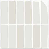 24Supply Plaktegels - 10 Stuks - Glans - Creme Beige - 25.4x25.4cm