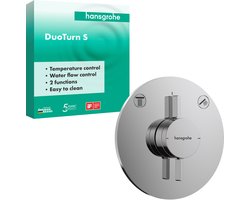 Hansgrohe DuoTurn S Inbouw mengkraan - voor 2 functies - hoogglans chroom