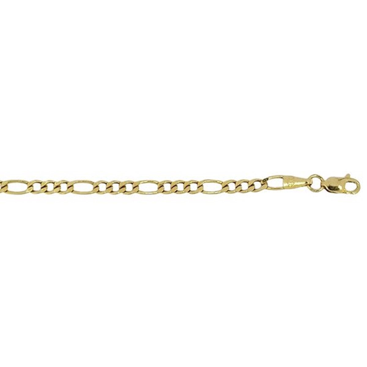 Gouden Figaro Ketting 3.0 mm 47 cm 14 karaats