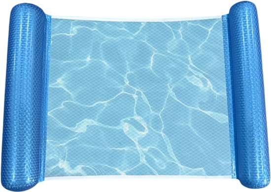 Bovista Luxe Waterhangmat - Luchtbed Zwembad - Luchtmatras Opblaasbaar - Water Hangmat - Aqua Lounge - 2 Stuks - Paars Groen