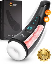 Sensual Desire® Pro Intense – Blowjob Simulator – 9 Zuig & Vibratiestanden - met Warmtefunctie - Ultra Realistisch - Pocket Pussy – Masturbator voor Man – Sex Toys voor Mannen – Inclusief Erotische Luisterverhalen