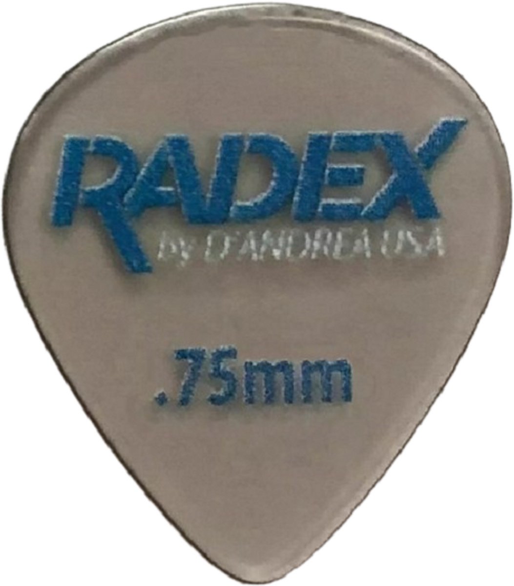 D'Andrea - Radex - 551 plectrum - 0.75 mm - 6-pack