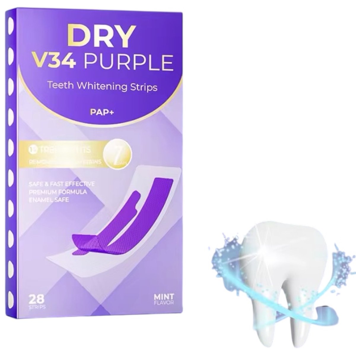 Teeth Whitening strips - Whiteningstrips - 28 stuks - Tandenbleekset - Tandenbleekstrips