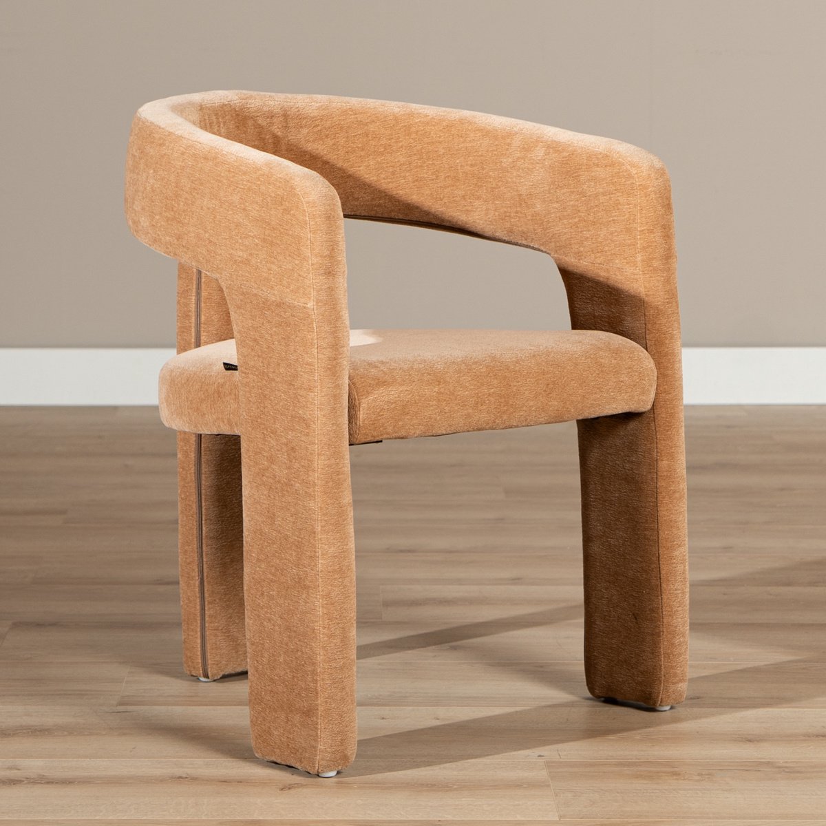 Bronx71 Eetkamerstoel Bibi chenille terracotta - stoel