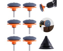 7-piece lawn mower blade sharpening tool set, universal wear-resistant lawn mower blade sharpener and lawn mower blade balancer, Geschikt voor lawn mower dull blade sharpener for electric drills and hand drills
