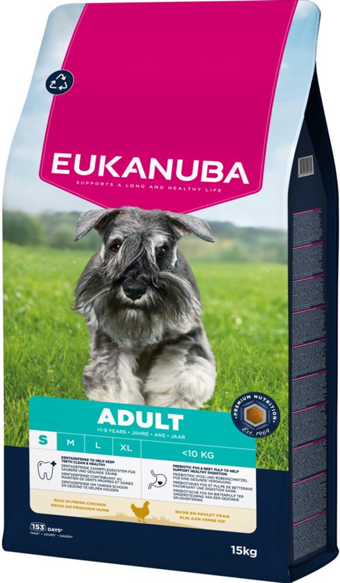 Eukanuba Life Care Dog Adult Small Hondenvoer Chicken 15 kg