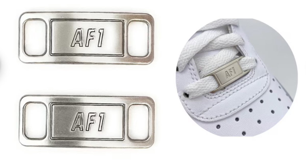 Airforce veter gesp glans zilver - schoenen - sneakers - lopen - mode - logo
