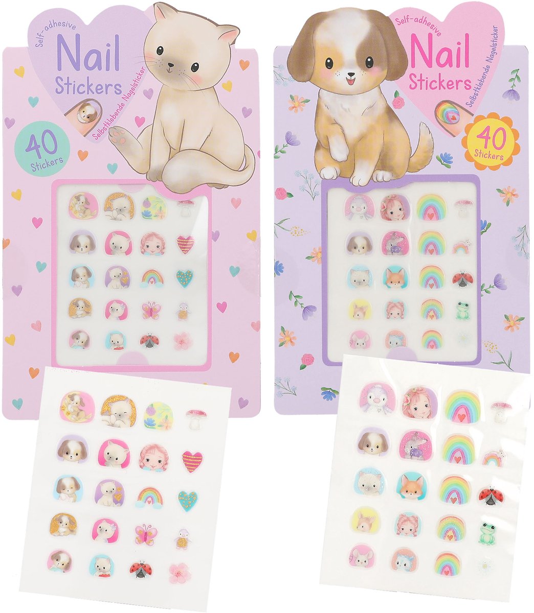 Depesche - Princess Mimi nagelstickers dieren - 1 set