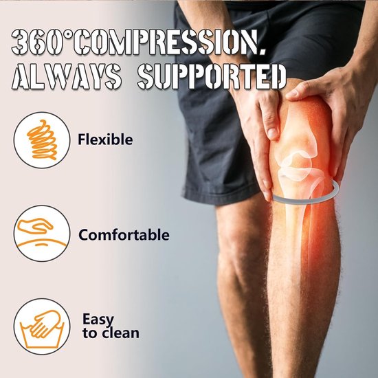 4 Pcs Patellar Tendon Bands - Patella Bands - Silicone Patella Knee Bandage - Knie Bands voor Basketball - Voetbal - Hiking - Hardlopen — afbeelding 2