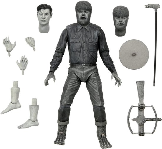 Universal Monsters: Ultimate Wolf Man Black and White 7 inch Action Figure