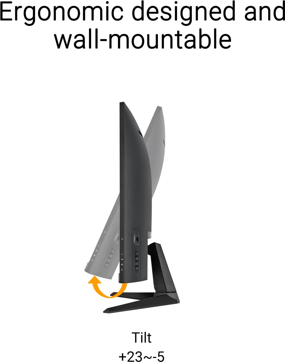 ASUS TUF Gaming VG32VQM5B - FHD Fast VA Curved Gaming Monitor - 250Hz - 0.5ms - 31.5 Inch thumbnail 6