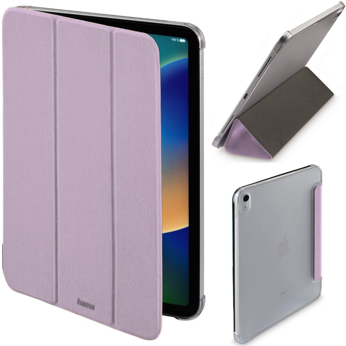 Hama Smart Case Hoes Beschermhoes voor Apple iPad A16 11" (11e gen. 2025) en iPad 10.9" (10e gen. 2022) Velvet Stijl Lila