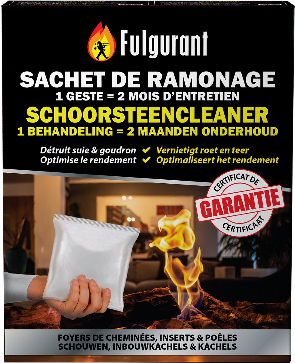 Fulgurant - Schoorsteencleaner - 1 behandeling = 2 maanden onderhoud - 300gr