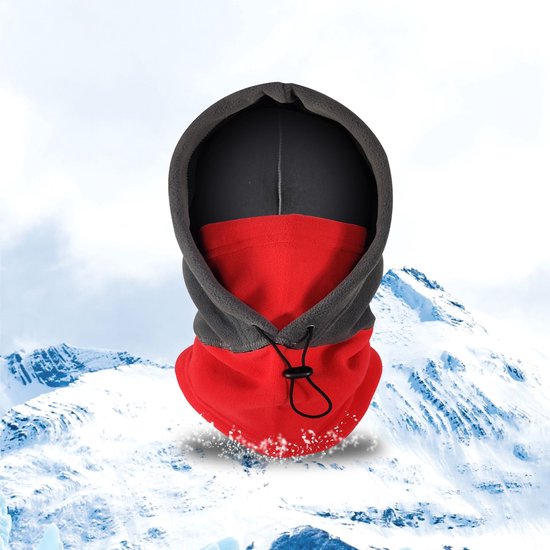 Winddicht skimasker, warme fleece winterkap, multifunctioneel gebruik, geschikt voor mannen en vrouwen, warm en ademend masker, geschikt voor winter- en buitensporten