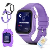 4G Smartwatch kinderen - GPS Horloge kind - Stappenteller - Kinder Smartwatch - Speelgoed - Videobellen & Bellen - Incl Simkaart