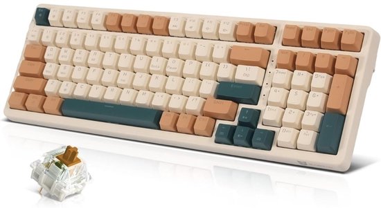 DailySupplies® Mechanical Keyboard - Mechanisch Toetsenbord Gaming - Beige