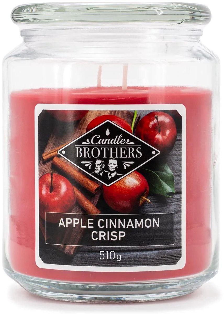 Candle-Brothers Geurkaars - met appel- en kaneelgeur