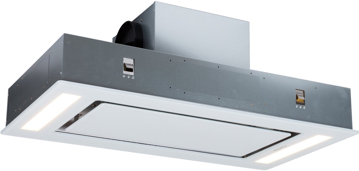 Klarstein Remy plafondafzuigkap - 90cm 620m³/h 230W - 3 standen - wit