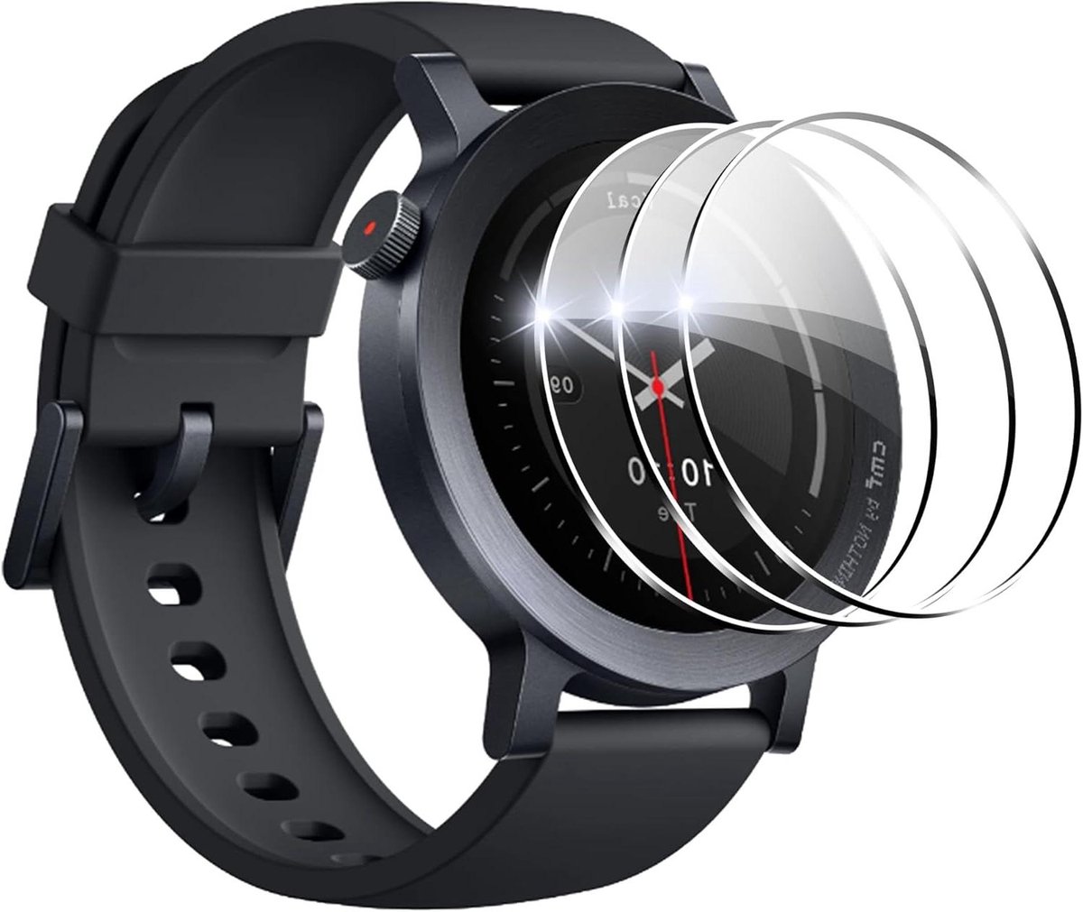3 stuks gehard glazen displaybeschermfolie geschikt voor CMF Watch 3 Pro - eenvoudig te installeren - krasbestendig - luchtbelvrij - HD kwaliteit