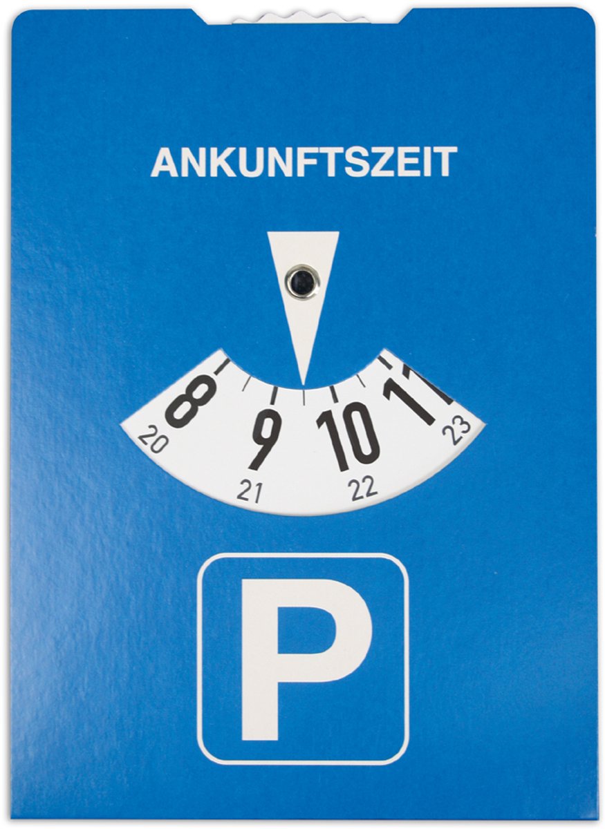RNK Verlag parkeerschijf met laadschijf, karton, blauw/groen