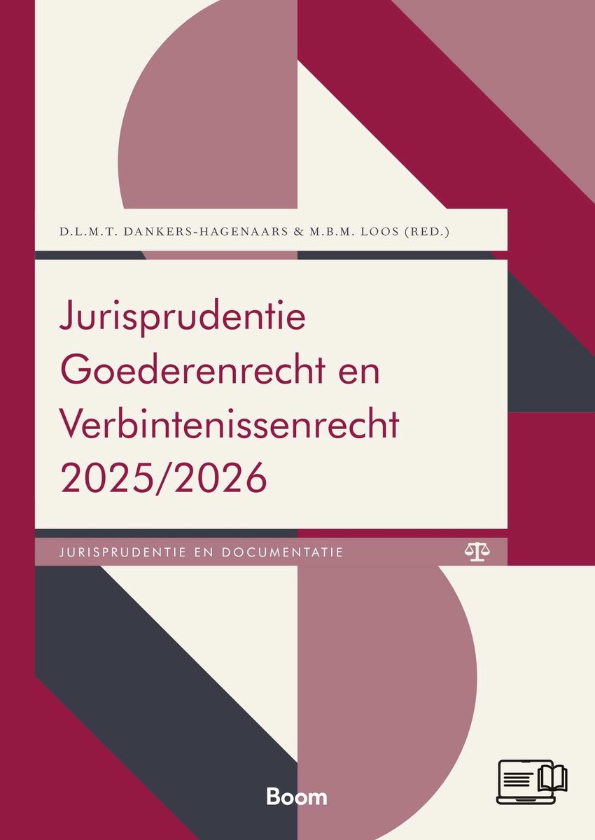 Omslag van Boom Jurisprudentie en documentatie - Jurisprudentie goederenrecht en verbintenissenrecht 2025/2026