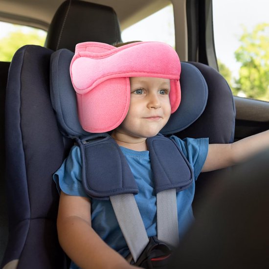 Neksteun voor Kinderen - Nekkussen Autostoel - Neksteun - Hoofdband Roze - Hoofdsteun Voor In De Auto - Hoofdsteun Kussen - Hoofdsteun voor kinderzitje - Hoofdsteun voor Autostoel - Universele Instelbare Reis Hoofdsteun - Veiligheid en Bescherming van Merkloos — afbeelding 2