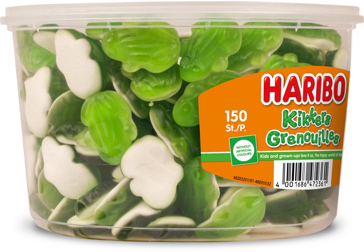 Kikkers - snoep met schuim - 150 stuks silo van Haribo — cadeau in Eten & Drinken - foto 2